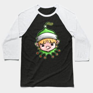 Kawaii Xmas Christmas Tree Ball Globe Kawaii Elf Christmas Baseball T-Shirt